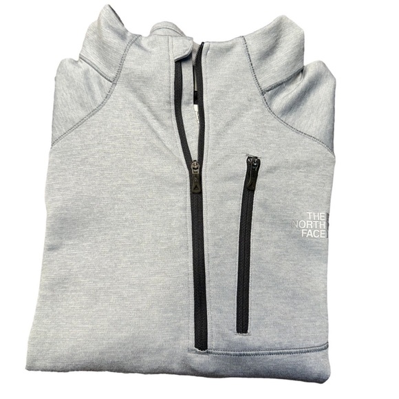 The North Face Flashdry Men’s quarter zip shirt gray size L - Picture 6 of 7